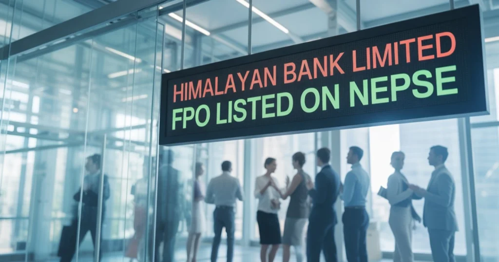 Himalayan bank limited FPO on nepse 