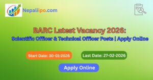 BARC Latest Vacancy 2026: Scientific Officer & Technical Officer Posts | Apply Online