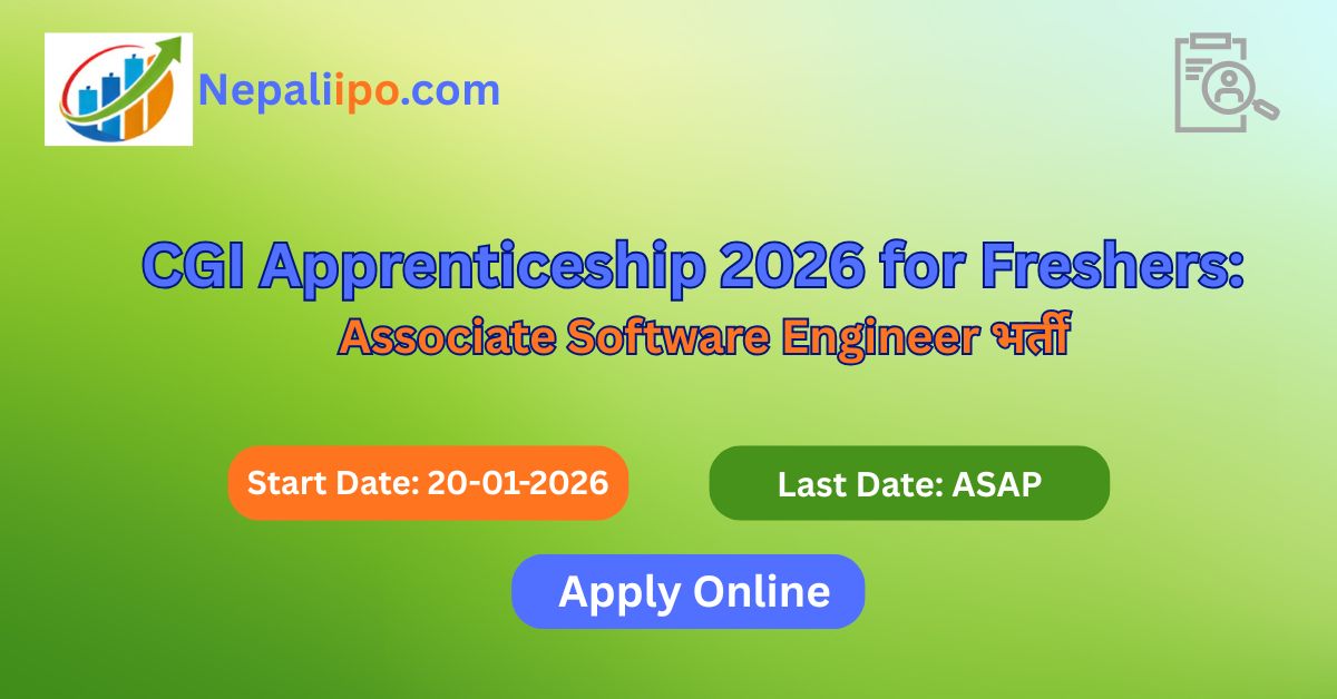 CGI Apprenticeship 2026 for Freshers: Associate Software Engineer भर्ती