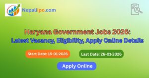 Haryana Government Jobs 2026: Latest Vacancy, Eligibility, Apply Online Details