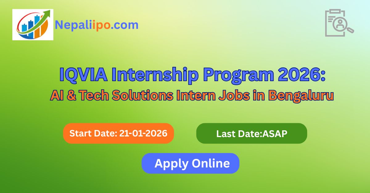 IQVIA Internship Program 2026: AI & Tech Solutions Intern Jobs in Bengaluru