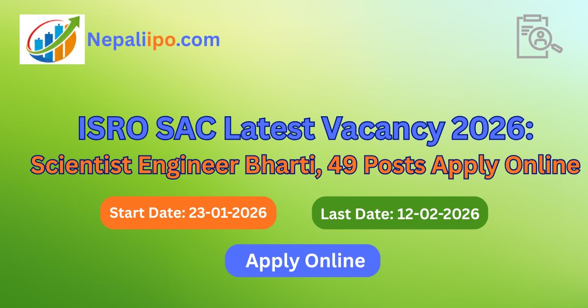 ISRO SAC Latest Vacancy 2026: Scientist Engineer Bharti, 49 Posts Apply Online