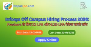 Infosys Off Campus Hiring Process 2026: Freshers के लिए 21 LPA और 6.25 LPA पैकेज वाली जॉब