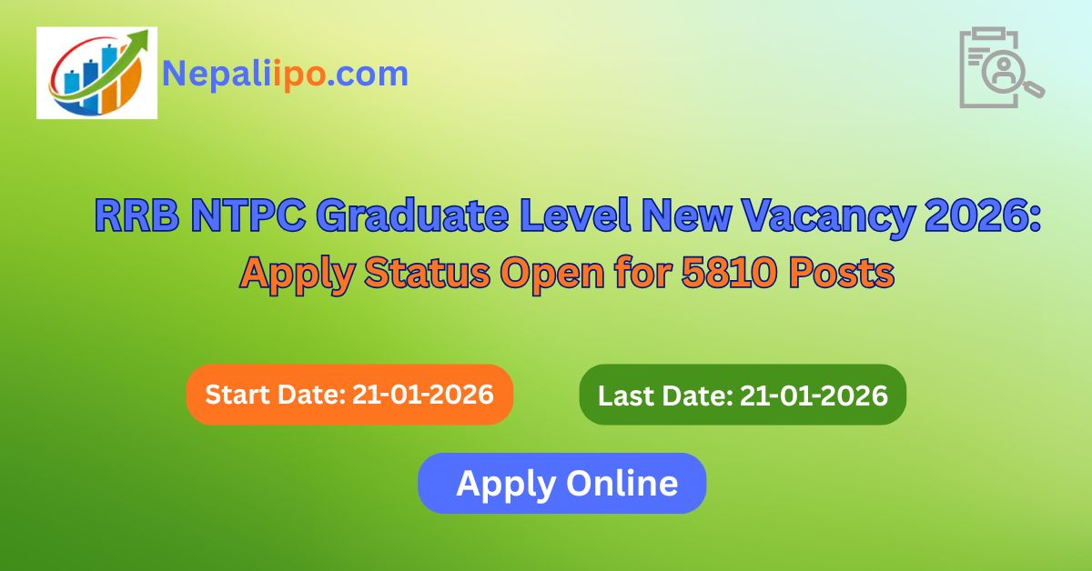 RRB NTPC Graduate Level New Vacancy 2026: Apply Status Open for 5810 Posts