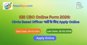 SBI CBO Online Form 2026: Circle Based Officer भर्ती के लिए Apply Online