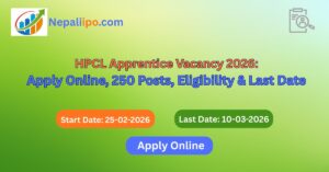 HPCL Apprentice Vacancy 2026: Apply Online, 250 Posts, Eligibility & Last Date
