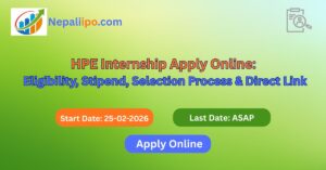 HPE Internship Apply Online: Eligibility, Stipend, Selection Process & Direct Link