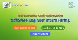 IBM Internship Apply Online 2026: Software Engineer Intern Hiring