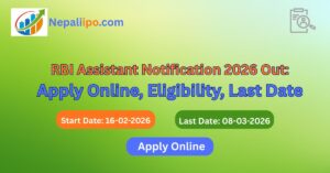 RBI Assistant Notification 2026 Out: Apply Online, Eligibility, Last Date