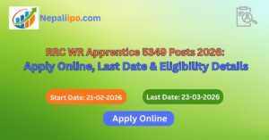 RRC WR Apprentice 5349 Posts 2026: Apply Online, Last Date & Eligibility Details