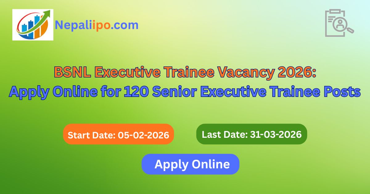 BSNL Executive Trainee Vacancy 2026