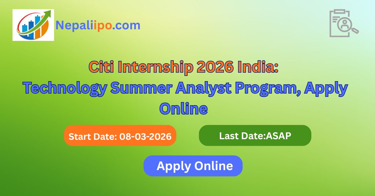 Citi Internship 2026 India