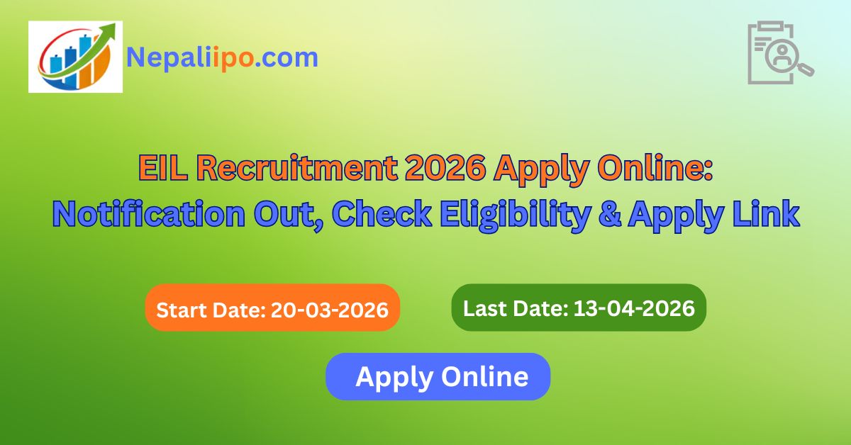 EIL Recruitment 2026 Apply Online