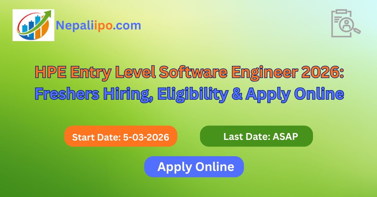 HPE Entry Level Software Engineer 2026