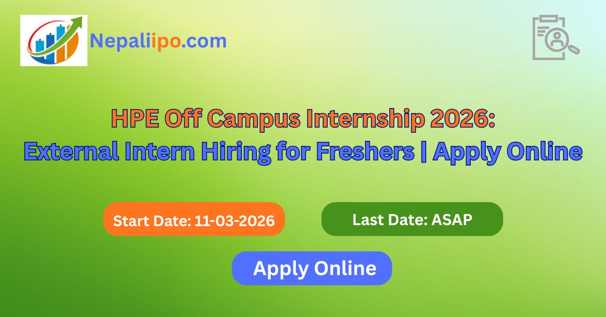 HPE Off Campus Internship 2026