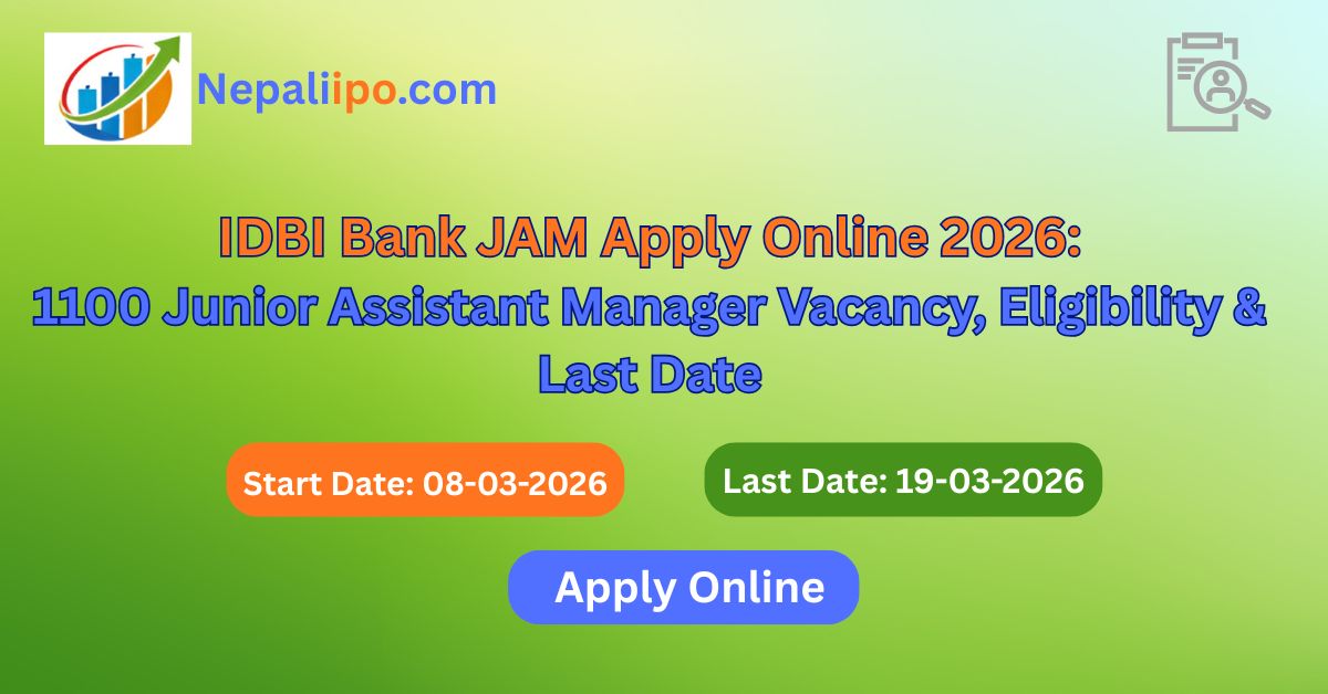 IDBI Bank JAM Apply Online 2026