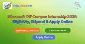 Microsoft Off Campus Internship 2026