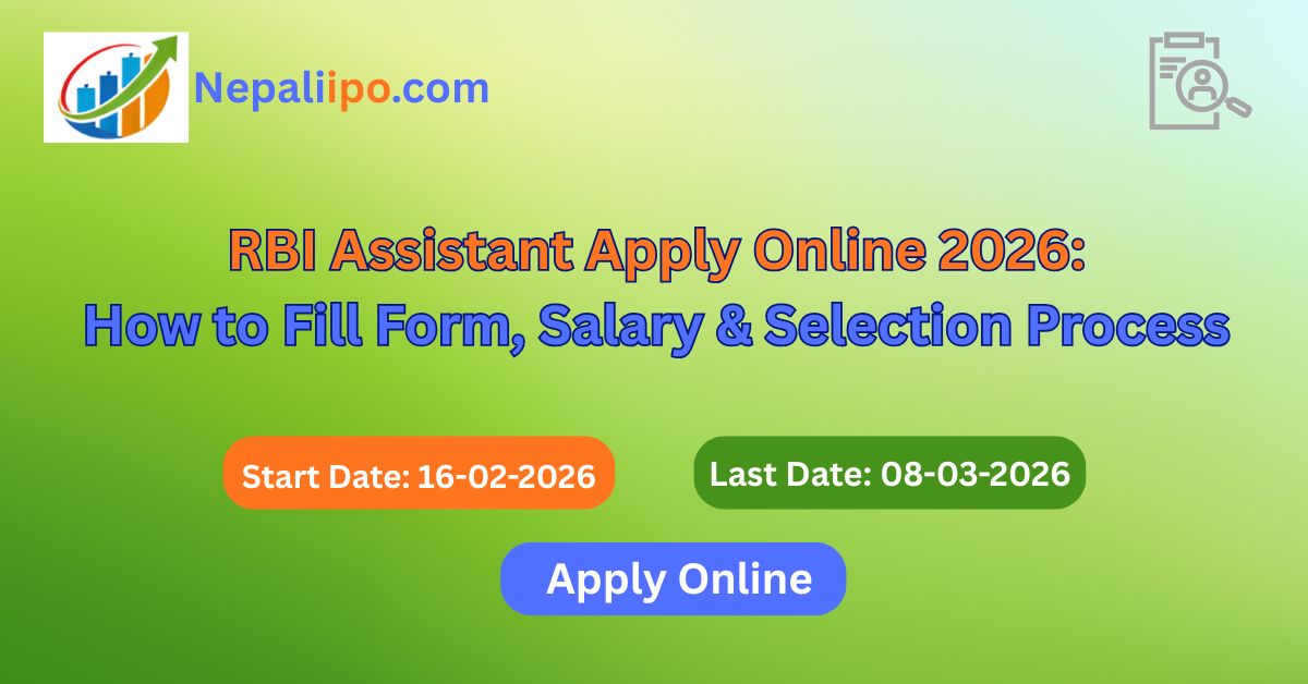 RBI Assistant Apply Online 2026