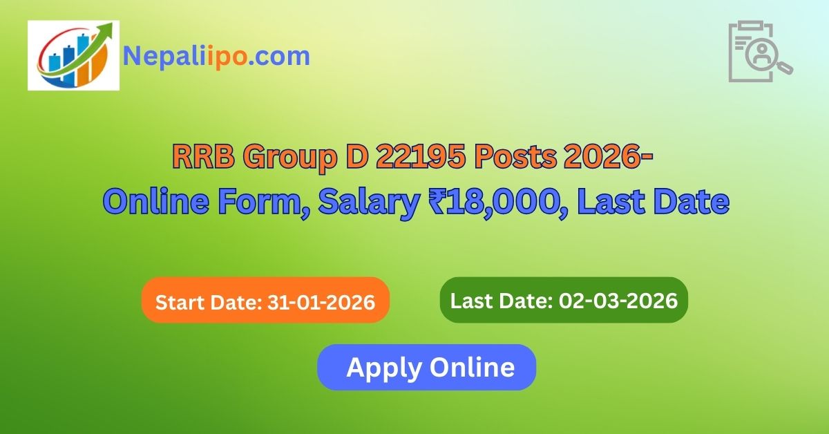 RRB Group D 22195 Posts 2026