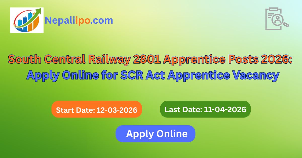 South Central Railway 2801 Apprentice Posts 2026