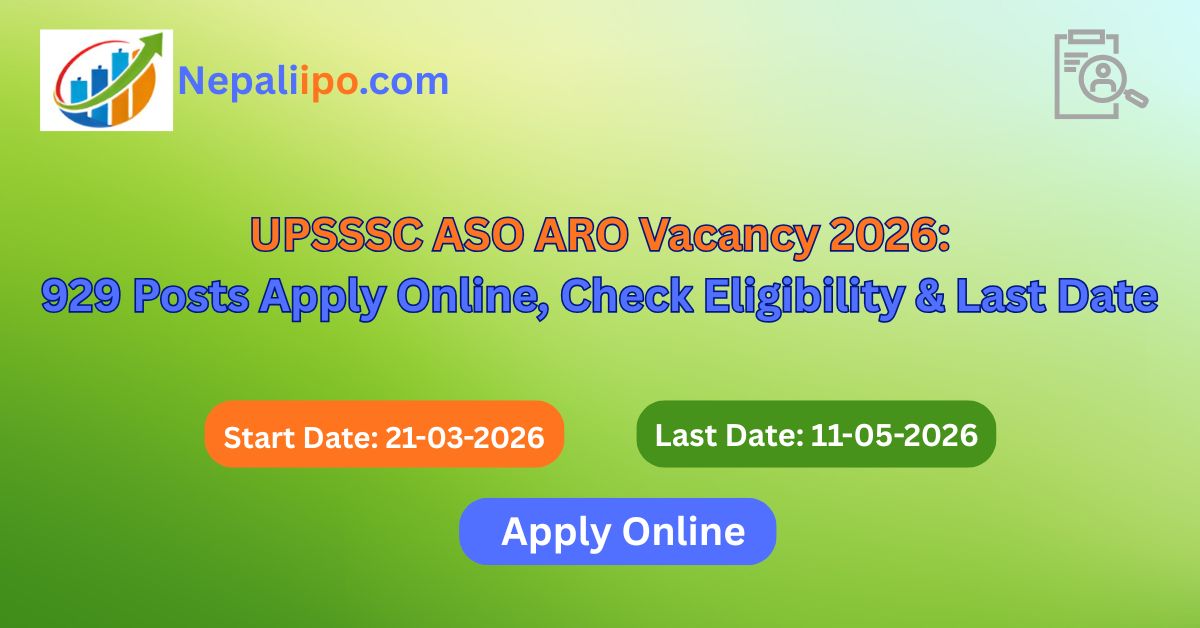 UPSSSC ASO ARO Vacancy 2026