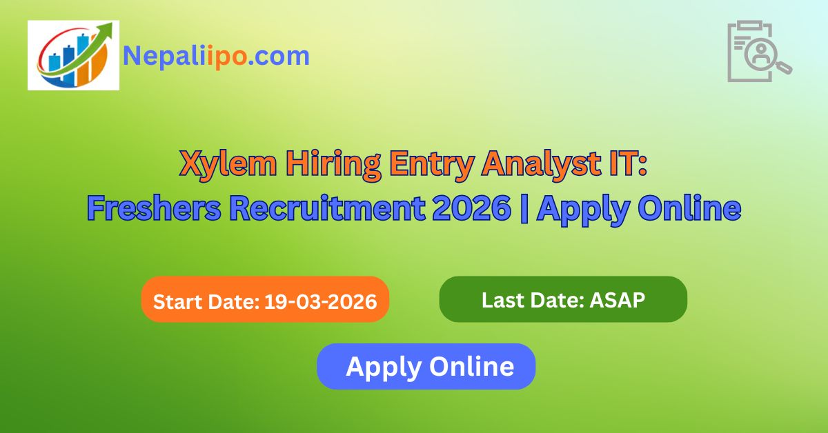 Xylem Hiring Entry Analyst IT